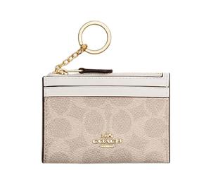 Buy Coach Mini Id Skinny Artificial Leather Plastic Card Holder Mini Women's Sand Yellow & Chalk White at Sasom – Authentic and Ready to Ship
