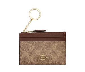 Buy Coach Skinny Id Case Artificial Leather Plastic Card Holder Mini Women's Brown Yellow & Brown at Sasom – Authentic and Ready to Ship