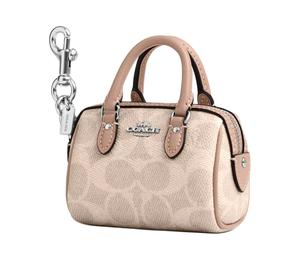 Buy Coach Coated Canvas Keychain Bag Accessory Small Size Women's Sand at Sasom – Authentic and Ready to Ship