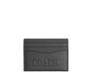Buy Coach Card Case Leather Card Holder Mini Unisex Charcoal at Sasom – Authentic and Ready to Ship