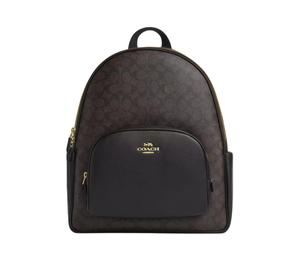 Buy Coach Court Signature Coated Canvas Backpack Large Size Women's Brown at Sasom – Authentic and Ready to Ship