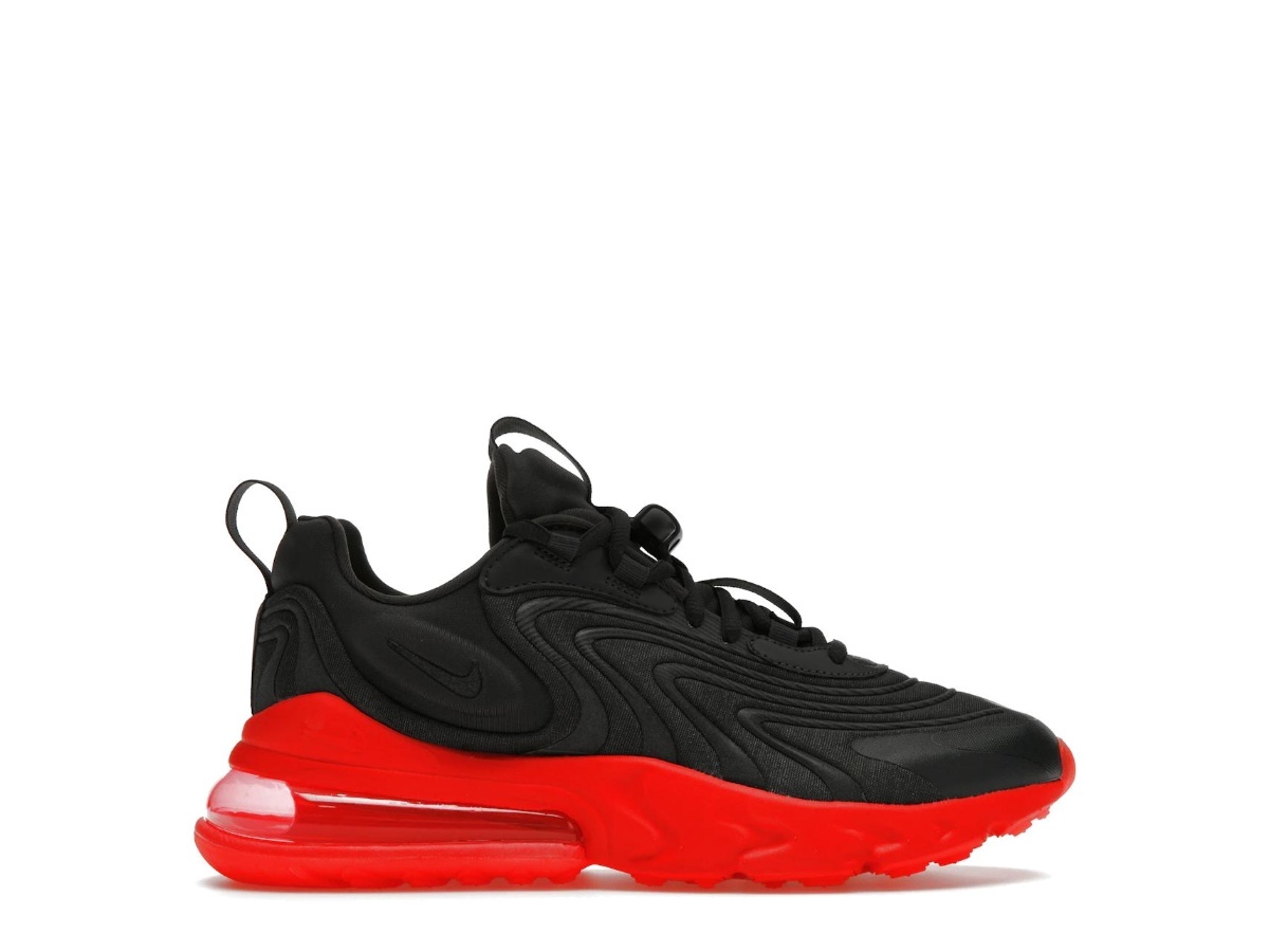 【NIKE】Nike Air Max 270 React Black Crimson Nike Air Max 270 Black Bright Crimson Racer Blue Men's