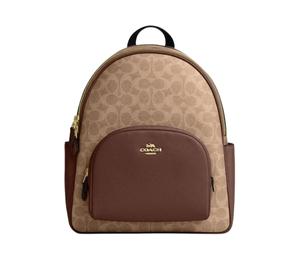 Buy Coach Court Cow Leather Backpack Large Size Women's Brown Yellow & Brown at Sasom – Authentic and Ready to Ship