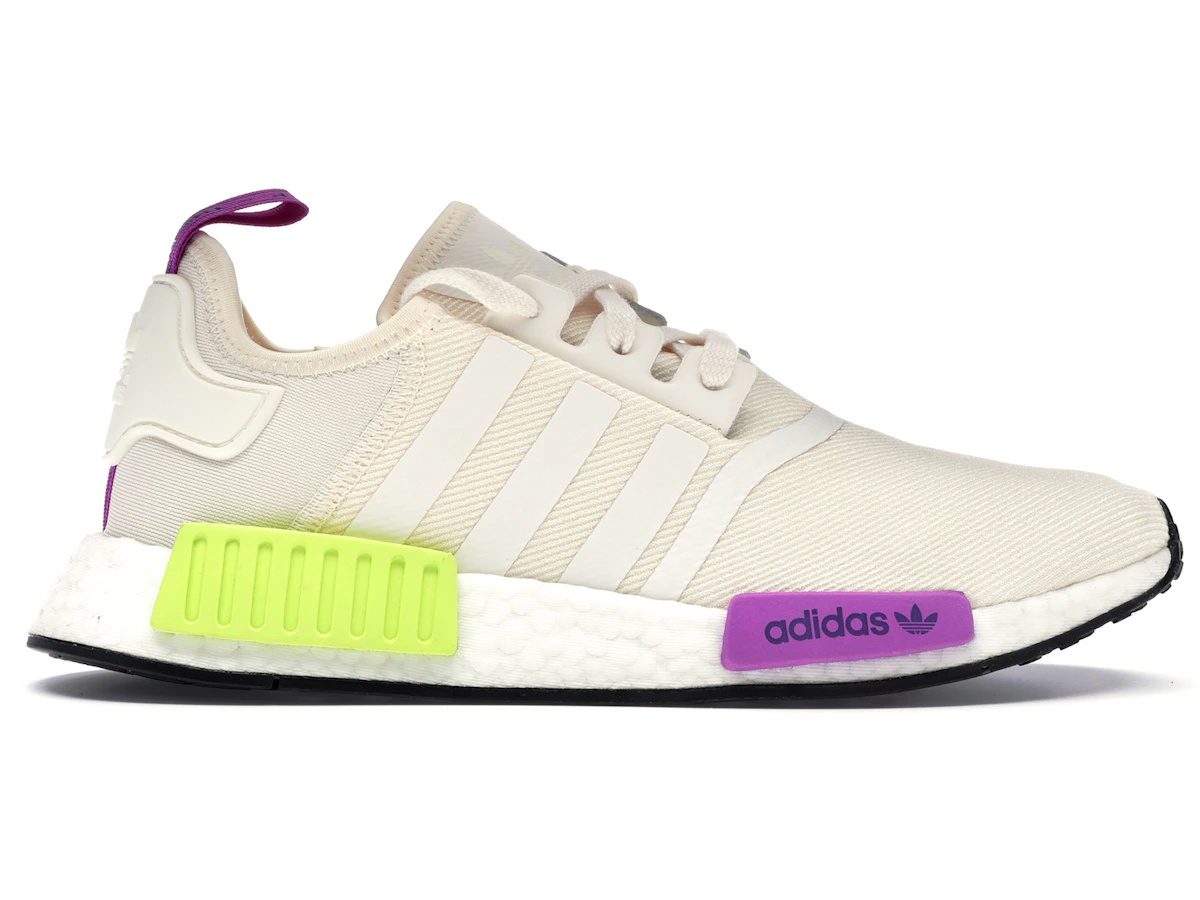 adidas NMD R1 Chalk White Semi Solar Yellow | SASOM