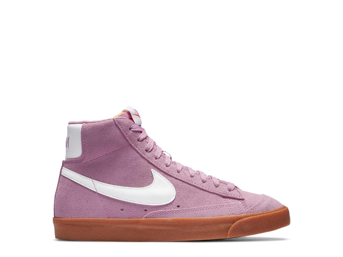 nike blazer mid 77 pink white gum