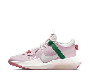 Buy Nike Air Zoom Crossover Anti Slip Wear Resistant Mid Top Children's Basketball Shoes Pink White Teenagers at Sasom – Authentic and Ready to Ship