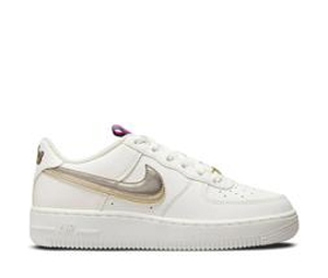 Buy Nike Air Force 1 LV8 Double Swoosh Silver Gold (GS) at Sasom – Authentic and Ready to Ship