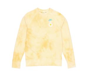 Buy Nike Sportswear Tie Dye Embroidered Daisy Crewneck Sweatshirt 'Gold Sand' at Sasom – Authentic and Ready to Ship