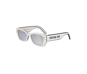 Buy Dior Pacific S2U In White Rectangular And Navy Blue Triple-Layer-Effect Acetate Frame With Gray Dior Oblique Mirrored Lenses at Sasom – Authentic and Ready to Ship