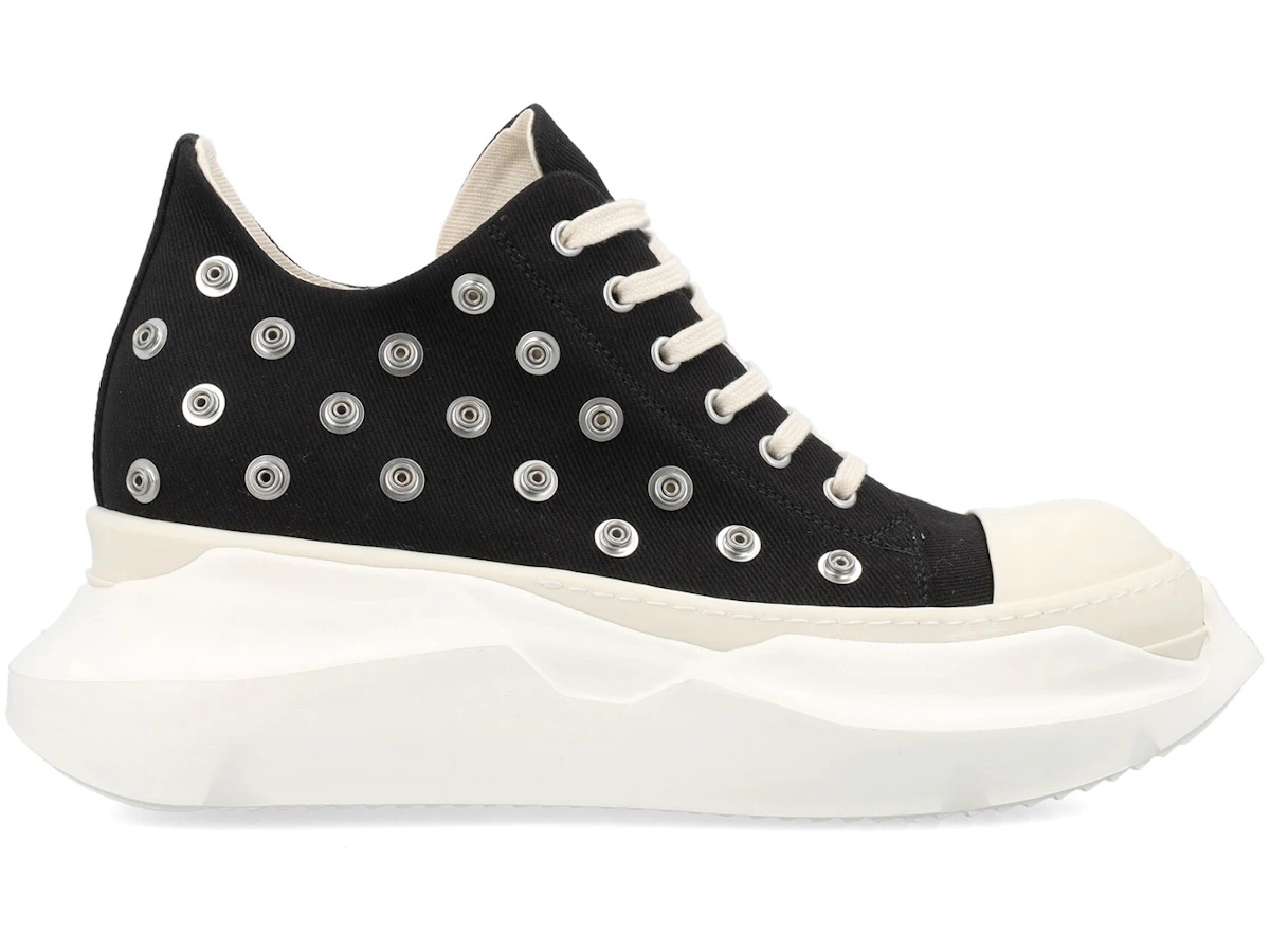 Rick Owens DRKSHDW Abstract Low Sneak Studded Black Milk