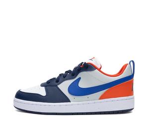Buy Nike Court Borough Breathable Low Top Kids' Skateboarding Shoes White Blue Teenagers at Sasom – Authentic and Ready to Ship