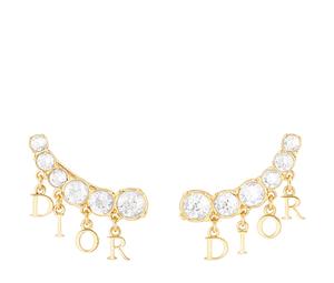 Buy Dior Crystal Metal Earrings Women's Gold at Sasom – Authentic and Ready to Ship