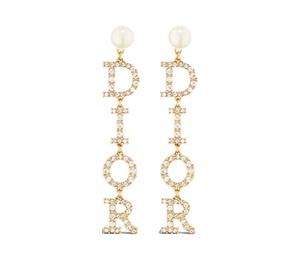Buy Dior Crystal Earrings Women's Gold at Sasom – Authentic and Ready to Ship