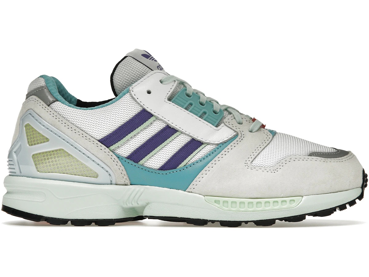 Buy & Sell adidas ZX 8000 White Purple Aqua | 100% Authentic