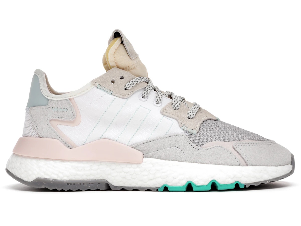 adidas Nite Jogger White Mint Pink (Women's)