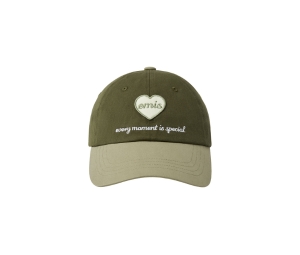 ◆EMIS◆ HEART WAPPEN TONE ON TONE BALL CAPNAVY m1037_142865 emis HEART WAPPEN TONE ON TONE BALL CAP, NAVY (100
