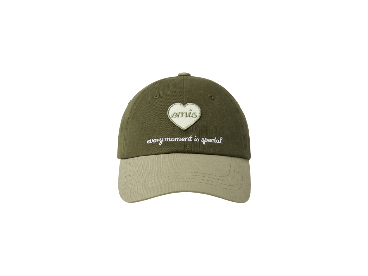 Emis Heart Wappen Tone On Tone Ball Cap Khaki | ของแท้