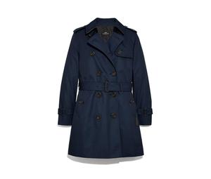 Buy Coach Trench Coats Women's Blue at Sasom – Authentic and Ready to Ship