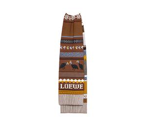 LOEWE｜ (Squid Scarf in mohair & wool (FSA6SS1X10 4412)) Loewe Squid scarf in mohair and wool blend | REVERSIBLE