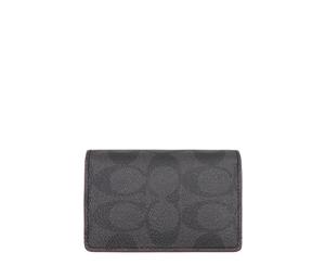 Buy Coach Card Case PVC With Leather Wallet Unisex Black at Sasom – Authentic and Ready to Ship