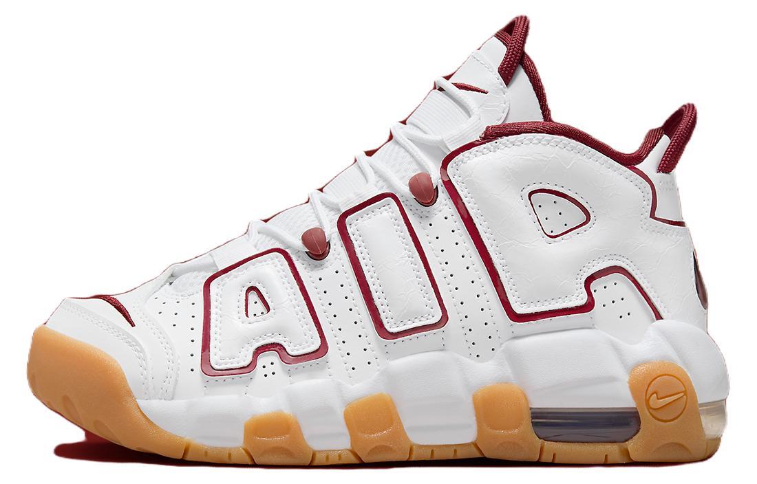SASOM shoes Nike Air More Uptempo GS 'White Team Red Gum' Check