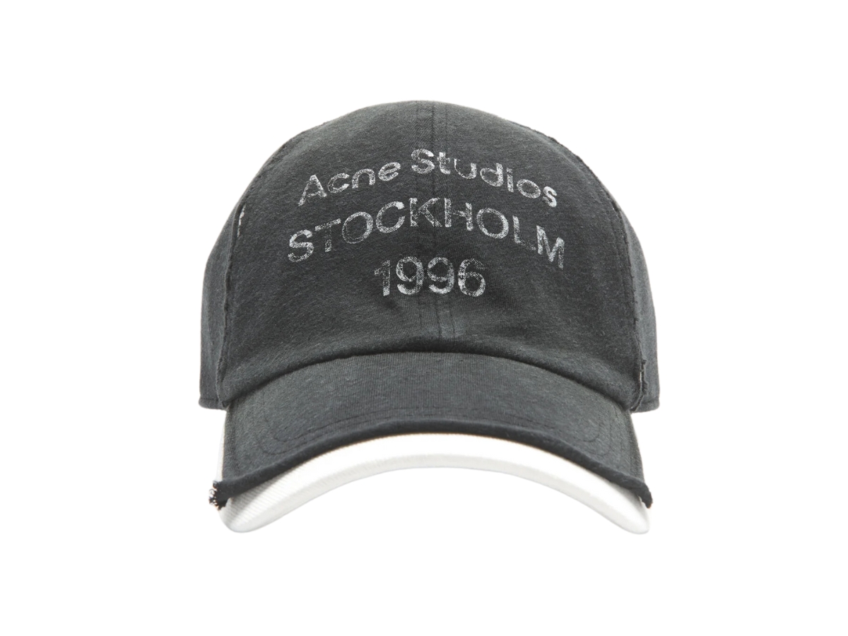 ช้อป Acne Studios Logo stamp cap Greyของแท้ที่ SASOM