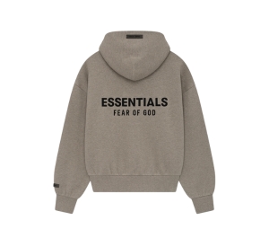 Buy Fear of God Essentials Classic Full Zip-Up Hoodie Homestead Heather at Sasom – Authentic and Ready to Ship