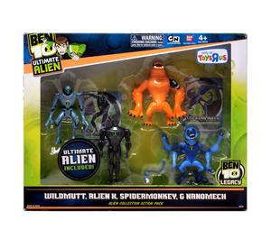 Buy Bandai America Ben 10 Ultimate Alien Wildmutt, Alien X, Spidermonkey & Nanomech Action Pack #2 Toys 'R Us Exclusive Action Figure 4-Pack at Sasom – Authentic and Ready to Ship