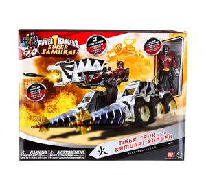 Buy Bandai America Power Rangers Super Samurai Tiger Tank with Samurai Ranger Fire Action Figure Set at Sasom – Authentic and Ready to Ship