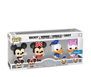 Buy Funko Pop! Disney 100 Mickey, Minnie, Donald and Daisy Walmart Exclusive 4-Pack at Sasom – Authentic and Ready to Ship