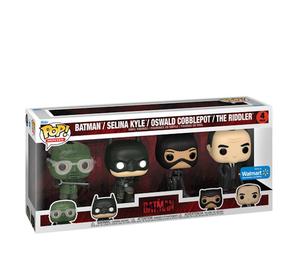 Buy Funko Pop! Movies The Batman (Batman, Selina Kyle, Oswald Cobblepot & The Riddler) Walmart Exclusive 4-pack at Sasom – Authentic and Ready to Ship