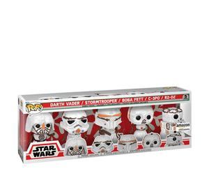 Buy Funko Pop! Star Wars Holiday Snowman Amazon Exclusive 5-Pack at Sasom – Authentic and Ready to Ship