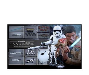 Buy Hot Toys Star Wars The Force Awakens Finn and First Order Riot Control Stormtrooper Collectible Figure at Sasom – Authentic and Ready to Ship