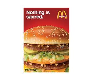 Buy MSCHF Nothing Is Sacred Poster Burger at Sasom – Authentic and Ready to Ship