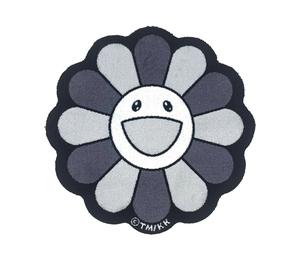 Buy Takashi Murakami Flower Floor Mat Rug Black/White at Sasom – Authentic and Ready to Ship