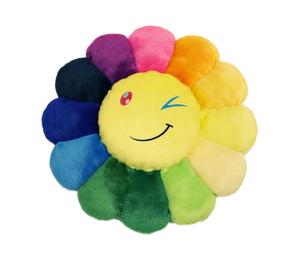 Buy Takashi Murakami Flower Emoji Plush 3 60CM Rainbow/Yellow at Sasom – Authentic and Ready to Ship