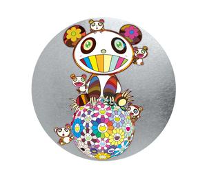 Buy Takashi Murakami Panda and Panda Cubs and Flower Ball Print Silver (Signed, Edition of 300) at Sasom – Authentic and Ready to Ship