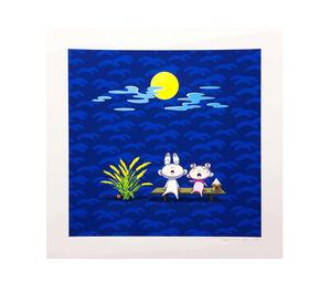 Buy Takashi Murakami Yuzuki Hana KaiKai Kiki Watching the Moon Print (Signed, Edition of 100) at Sasom – Authentic and Ready to Ship