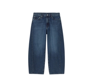 Buy GU Barrel Leg Jeans Dark Blue at Sasom – Authentic and Ready to Ship