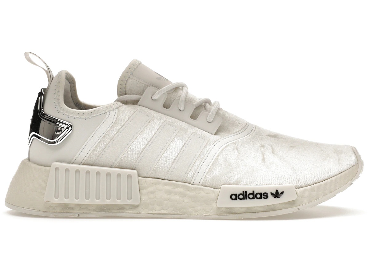 adidas NMD R1 Velour White Silver (Women's)