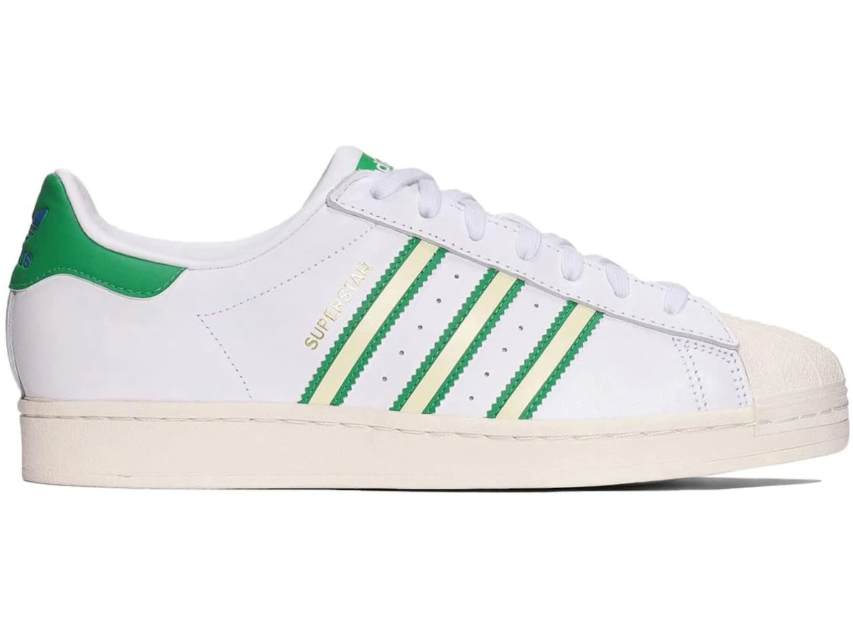 Buy & Sell adidas Superstar Team Colors White Green | SASOM