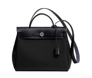 Hermes Herbag Zip 31 Bag In Retourne Viking Canvas With Gold Hermes Herbag Zip 31 Bag In Retourne Viking Canvas With Gold