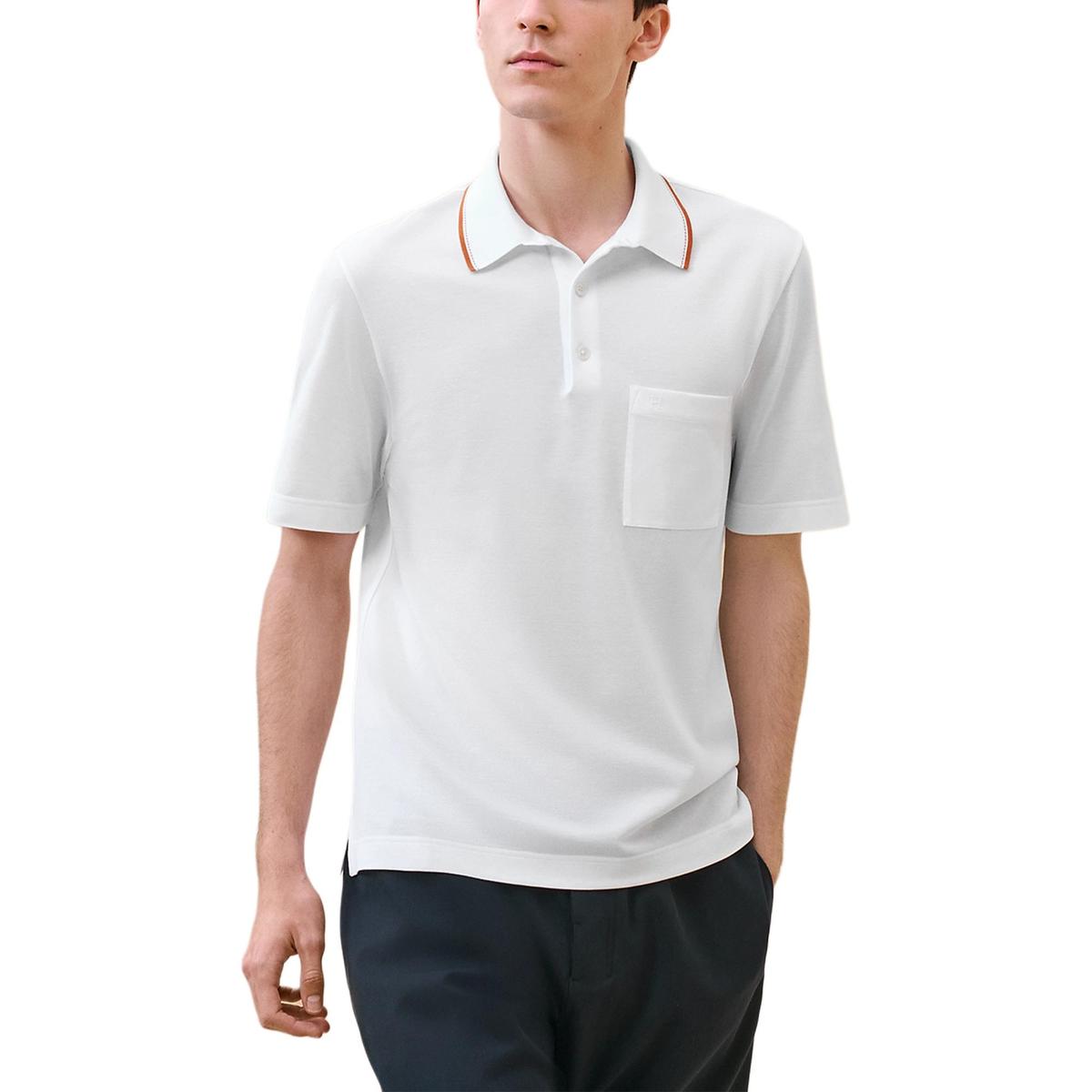 SASOM | apparel Hermes Polo Shirts Men White Check the latest 