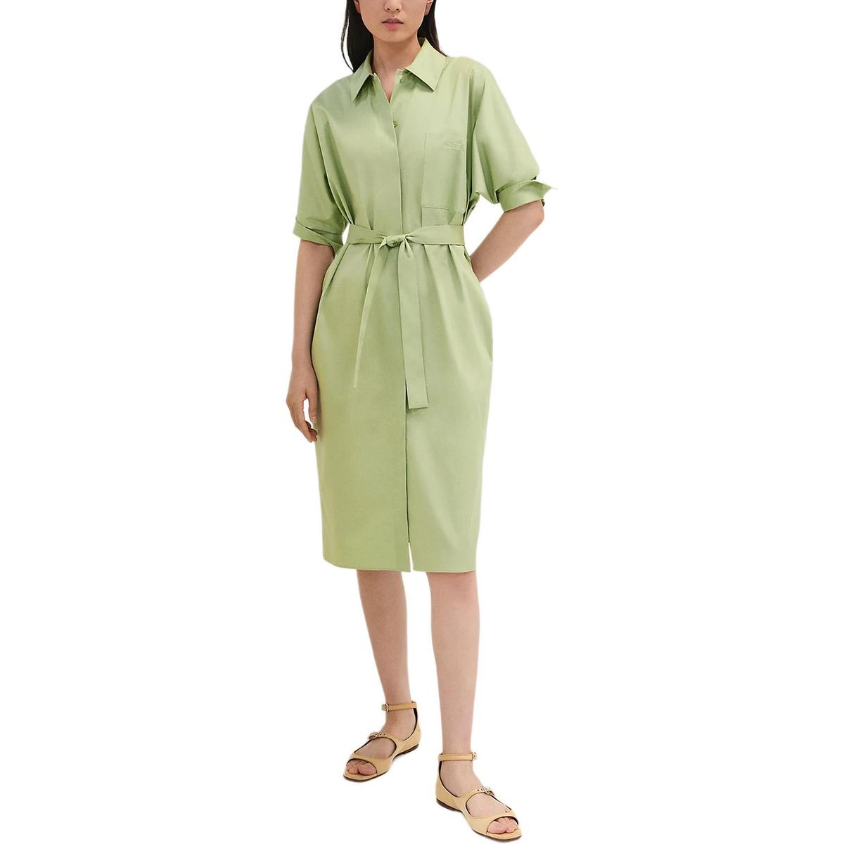 hermes green dress Hermes Green/Orange Vintage Halter Silk Dress - BOPF main image 0