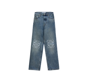 Buy Loewe Anagram Baggy Jeans In Washed Denim at Sasom – Authentic and Ready to Ship