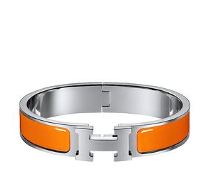 Buy Hermes Bracelet Narrow Clic Clac H Enamel Pm Silver tone at Sasom – Authentic and Ready to Ship