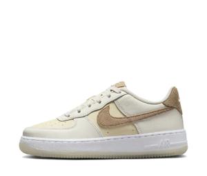Buy Nike Air Force 1 Anti Slip Wear Resistant Low Top Skateboard Shoes Beige Kids' at Sasom – Authentic and Ready to Ship