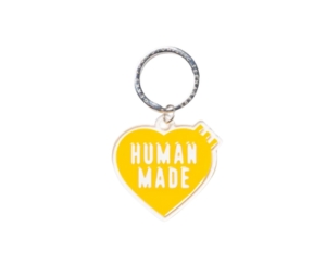 Buy Human Made Acrylic Heart Keyring Yellow at Sasom – Authentic and Ready to Ship
