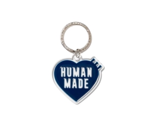 Buy Human Made Heart Keyring Navy at Sasom – Authentic and Ready to Ship