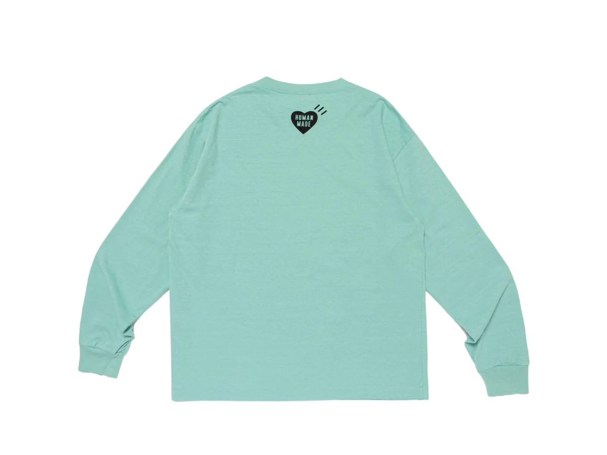 Tシャツ・カットソー HUMAN MADE SS25 T-shirts (HM29CS024 GREEN) Human Made Graphic L/S T-Shirt Green Shop Authentic at SASOM